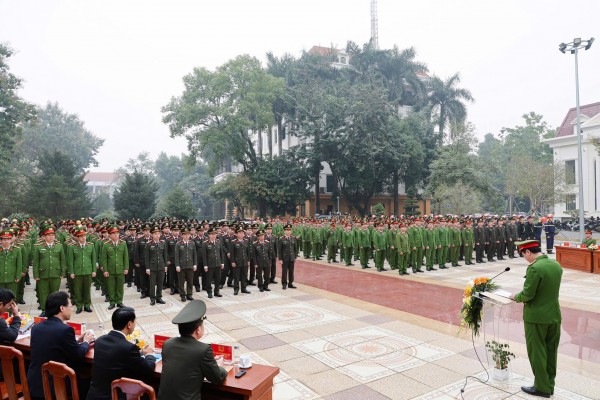 Công an tỉnh Phú Thọ ra quân thực hiện cao điểm tấn công, trấn áp tội phạm